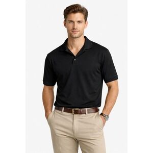 Propper Mens Black Short Sleeve Polo Shirt XL Performance Tactical Casual‎